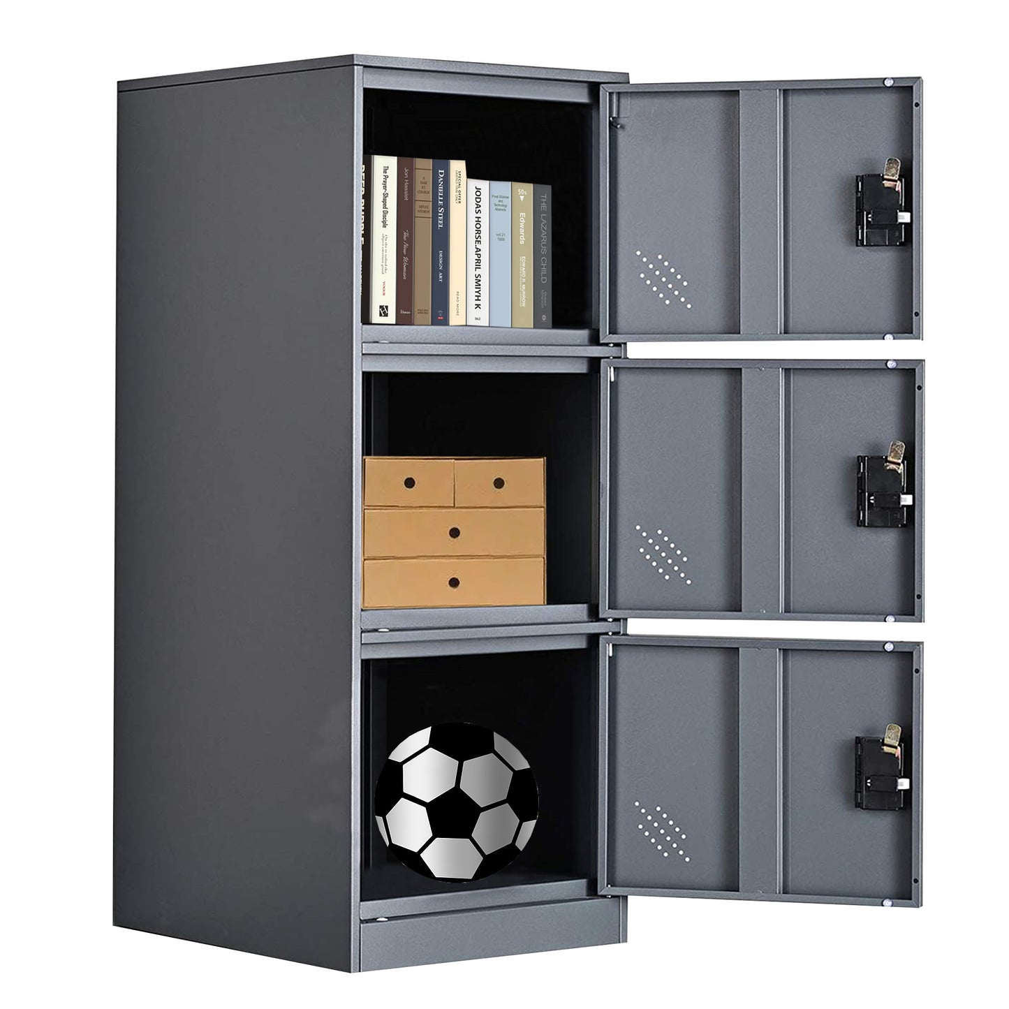 Armoire à outils de Garage en métal, petit classeur, organisateur de rangement latéral, unité de rangement d'entrée autoportante pour maison, bureau, chambre à coucher