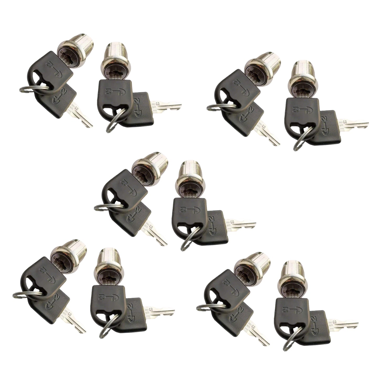 Replacement keys for Mecolor Lockers, CL-2 Key Lock, 10 pieces
