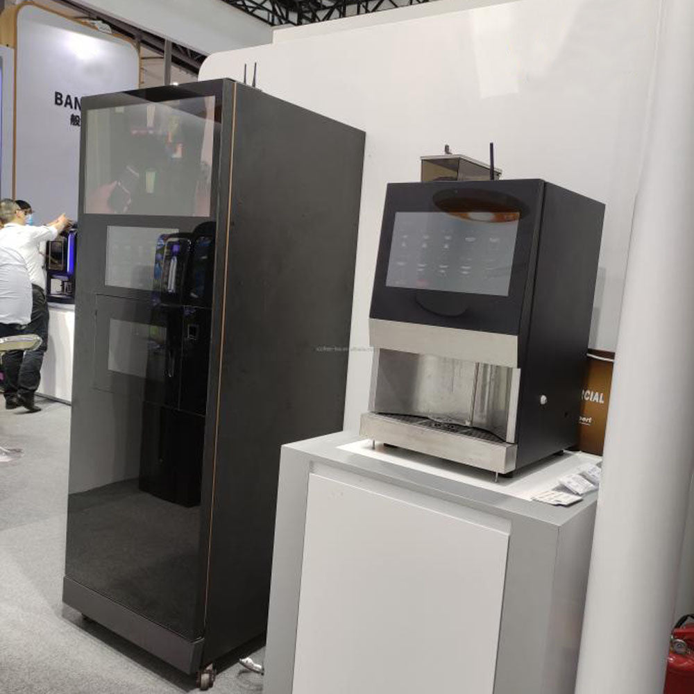 Instant Table-Top Coffee Vending Machine with 15.6"Touch Screen, Automatic Drink Office Coffee Machine