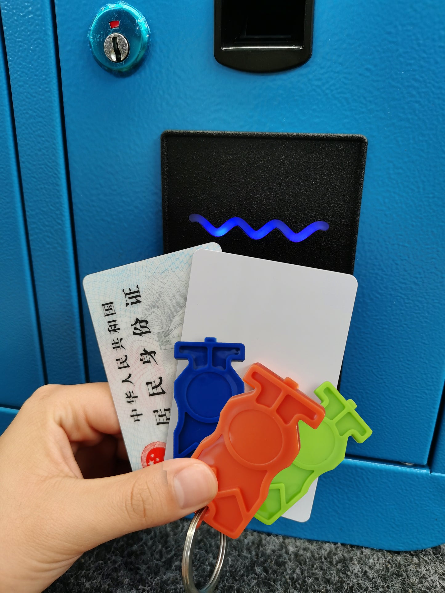 Smart Key Management Cabinet High Security Storage Car Dealership Rfid System Wall Mounted Self-service Smart Lock Key Cabinet 10 slots