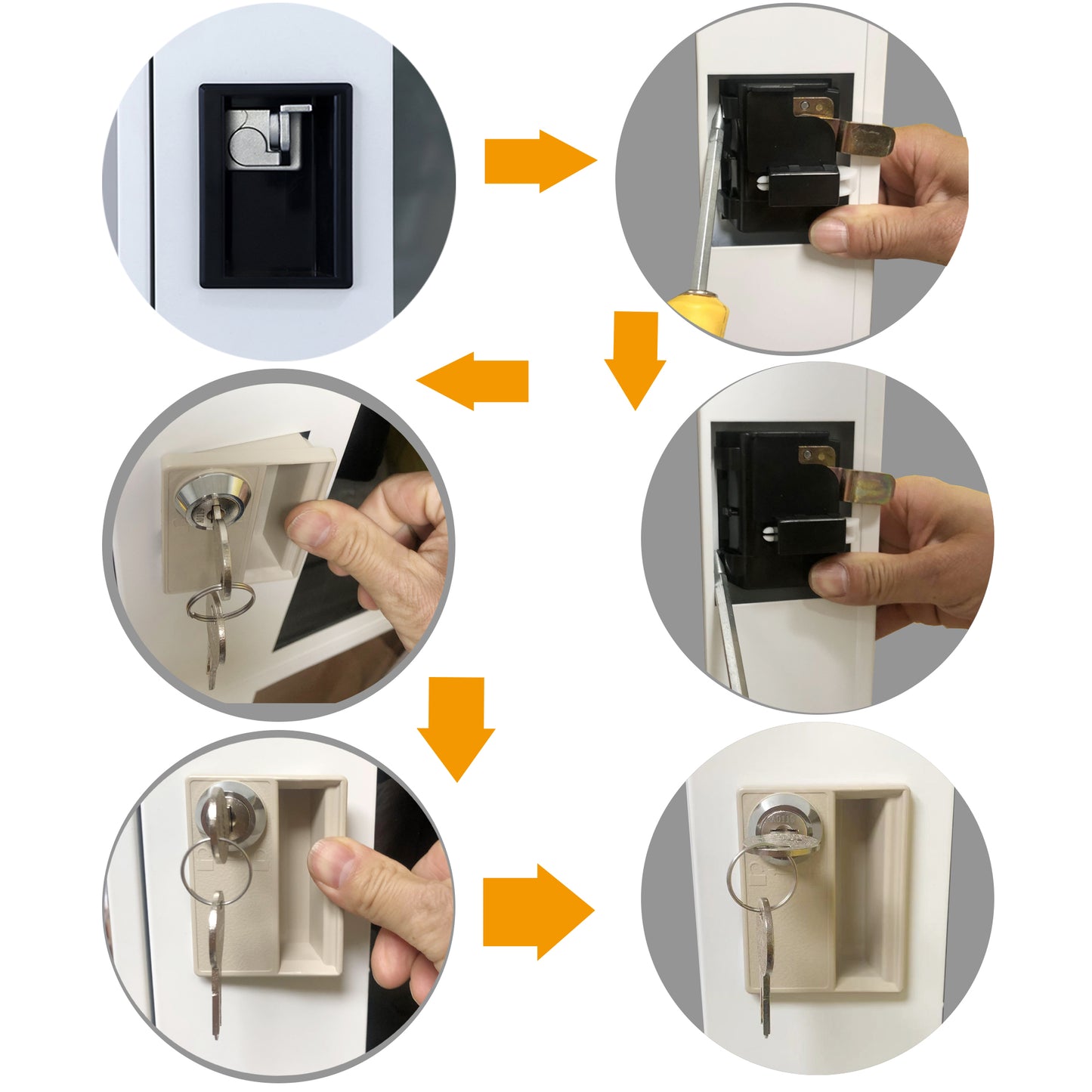 Locker lock, cabinet lock, replacement locks of mecolor lockers