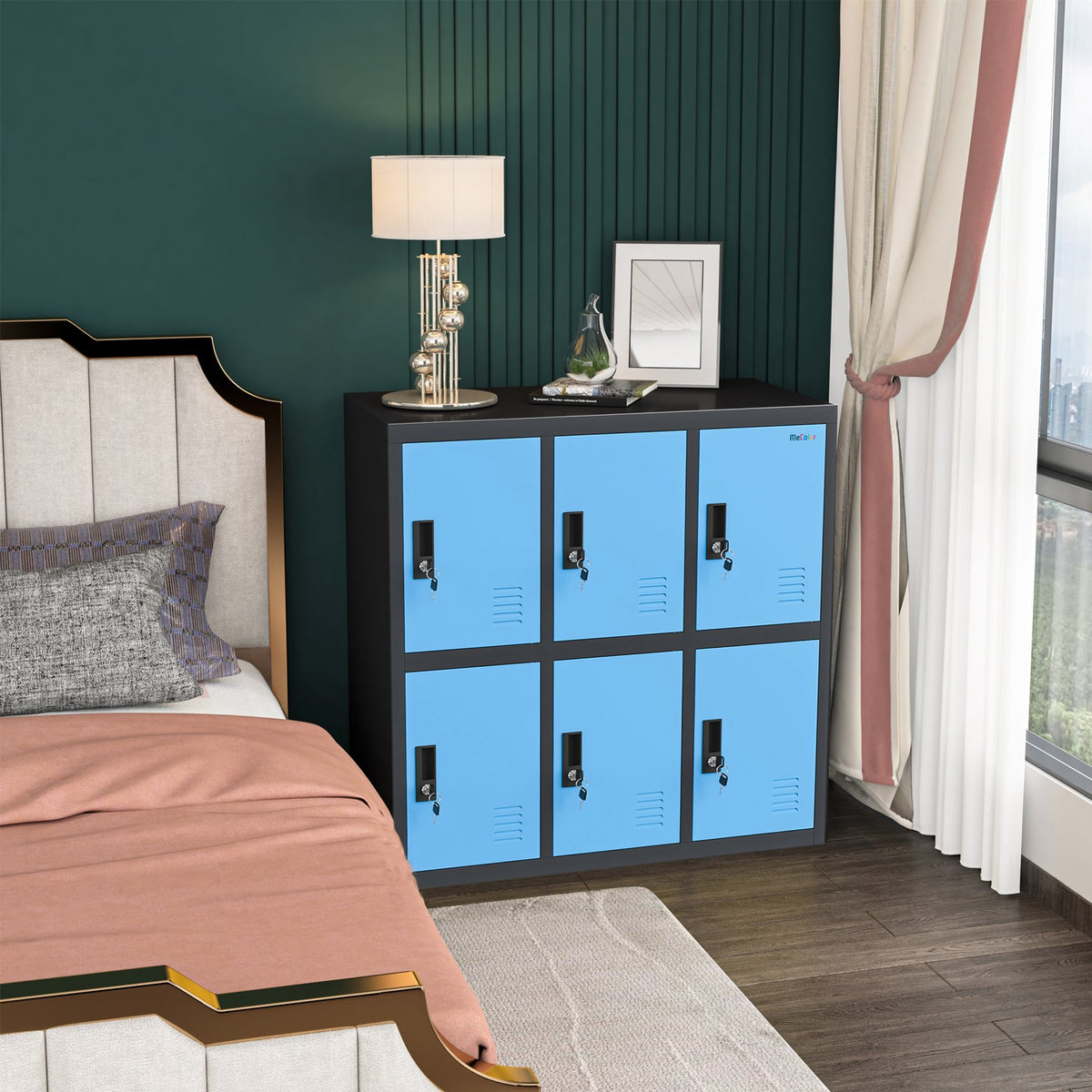6 Ways to Use the Mecolor 35" Metal Storage Locker at Office, Home &amp; School