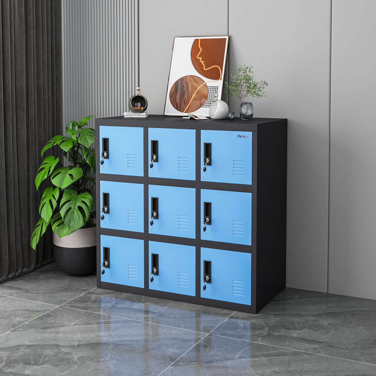 Mecolor 9-Door Vented Metal Storage Locker: Blue or Yellow — A Complete Buying Guide
