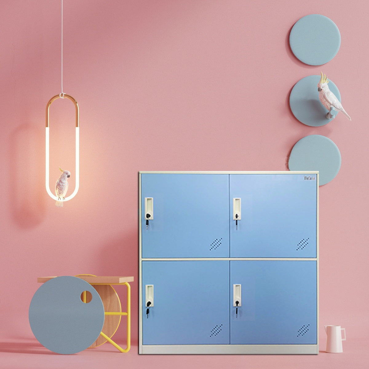 Garage Storage Locker, Entryway Cabinet, or Sports Gear Locker? One Metal Cabinet Does All Three