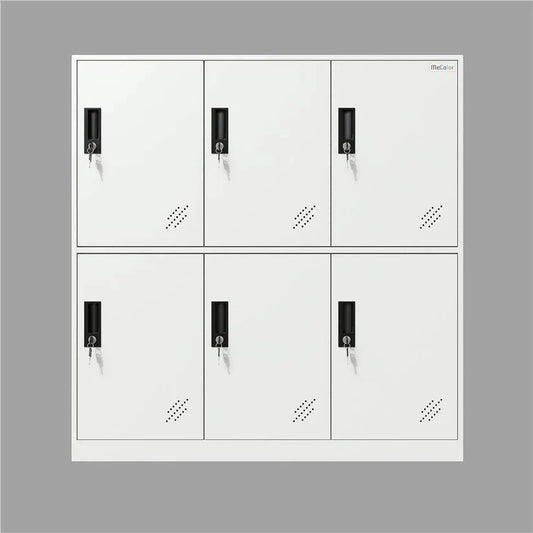 Conquer Clutter in Every Room with the Mecolor 6-Door Metal Locker