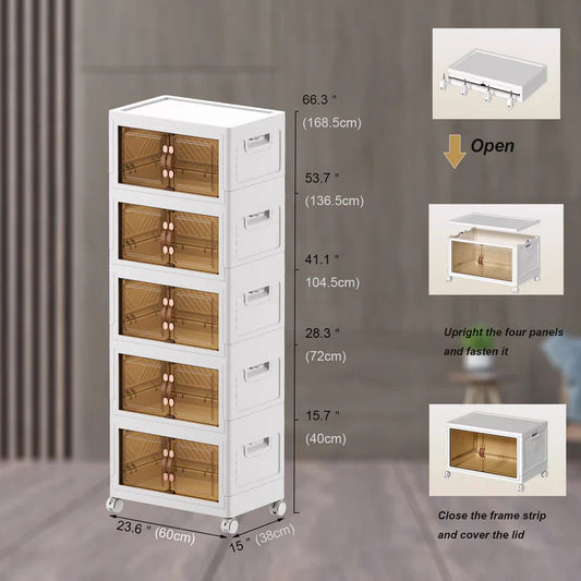 Organize clutter in minutes: The ultimate multi-layer folding storage box