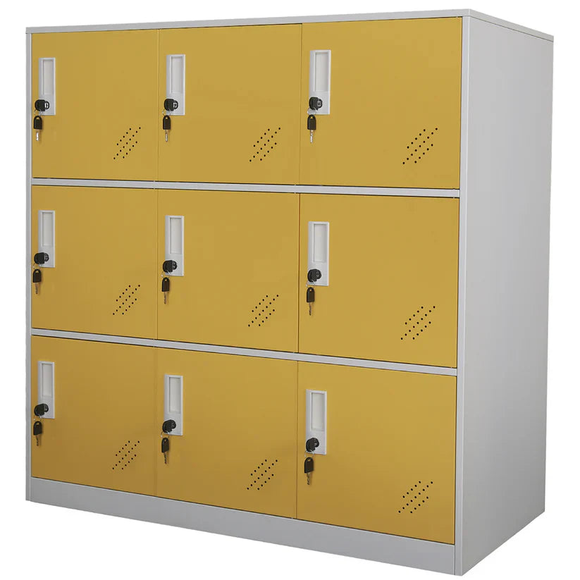 9-Door Metal Storage Cabinet: The Ultimate Organization Hack for Your Home and Office
