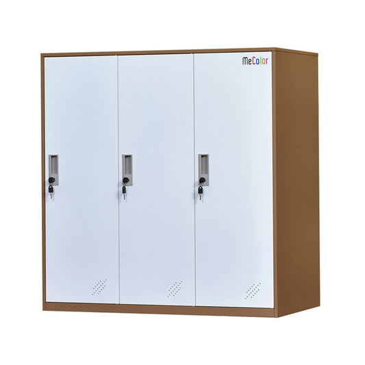 Mecolor 3 Door Armorie Wardrobe Closet Storage Cabinet with Doors and Shelves Curio Cabinet Entryway Cabinet