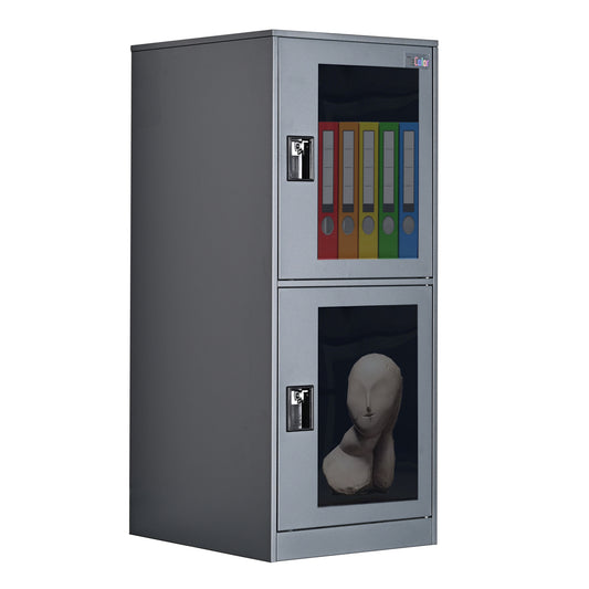 Storage Locker Cabinet with Transparent Doors for Employee,Home,Office,School,Kids