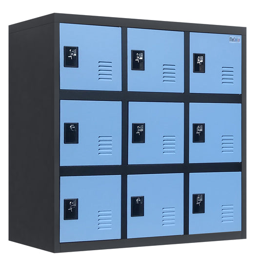MECOLOR Metal Storage Cabinet with lock latch Gym Lockers for Home Office School