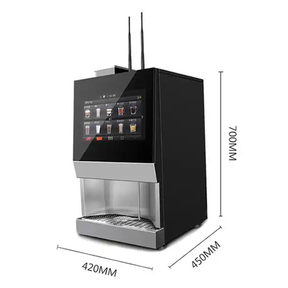 Instant Table-Top Coffee Vending Machine with 15.6＂Touch Screen, Automatic Drink Office Coffee Machine