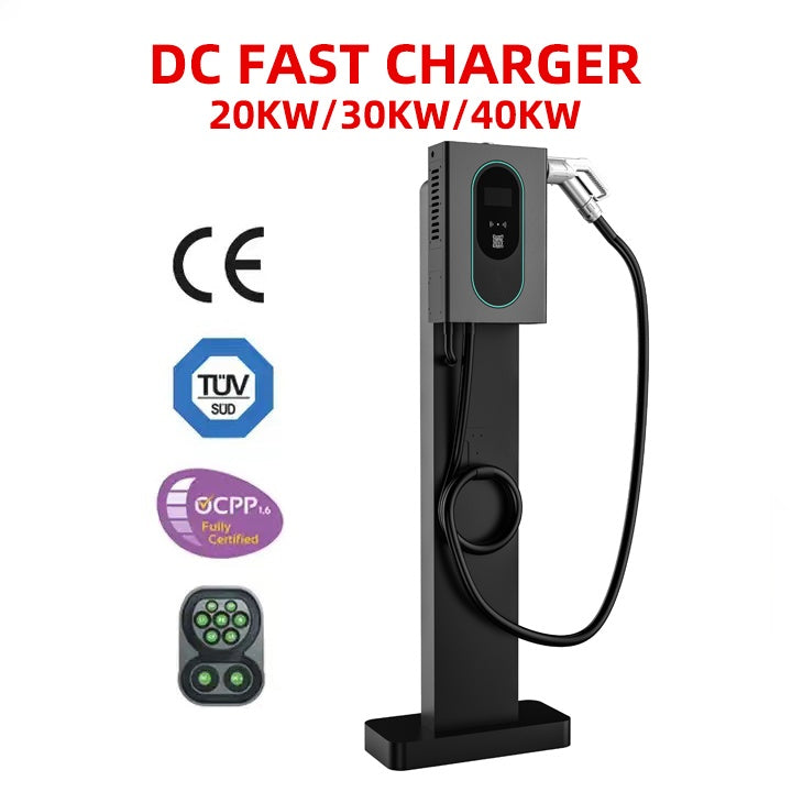 DC Fast charger 30KW 20KWH 40KWH for Car DC FAST Charging Pile CCS 32A 400V ev charger station for Electric Vehicle OCPP