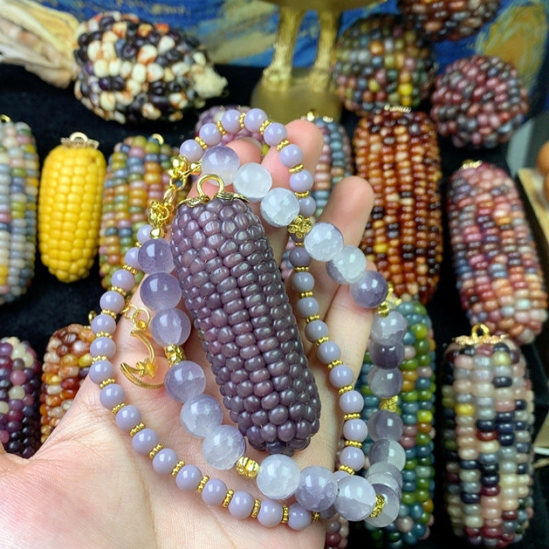 Jewel Corn DIY Charming Small Corn Ornament for Playful Fun