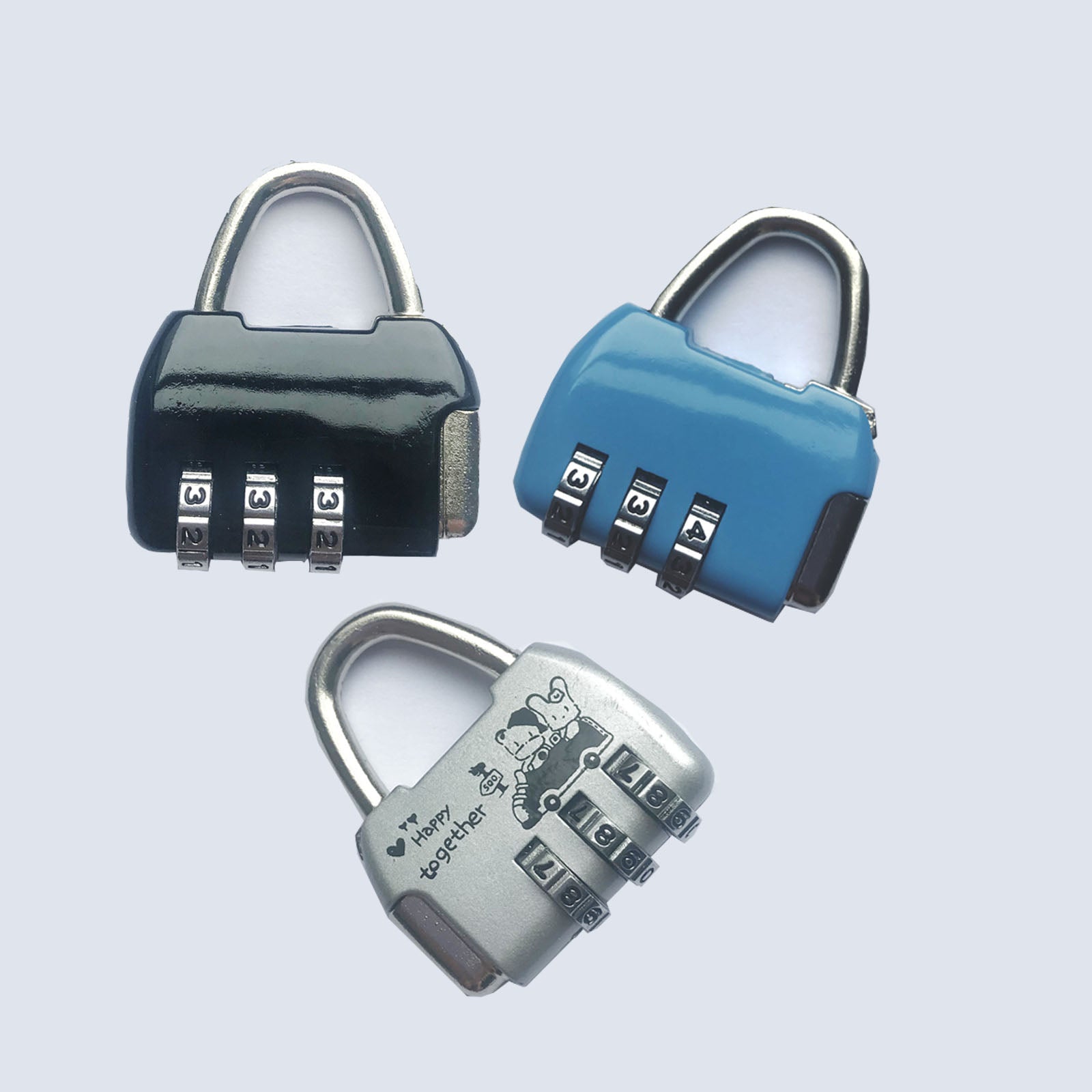 Pink Color Mini Size Mechanical Coded Lock Match Metal Office Storage ...