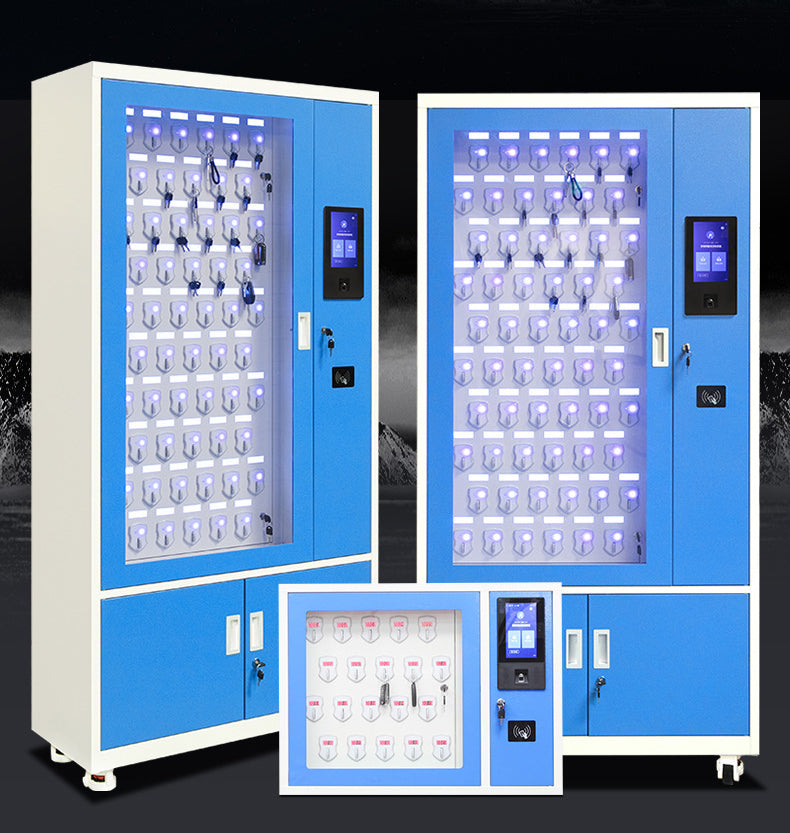 Smart Key Management Cabinet High Security Storage Car Dealership Rfid System Wall Mounted Self-service Smart Lock Key Cabinet 10 slots