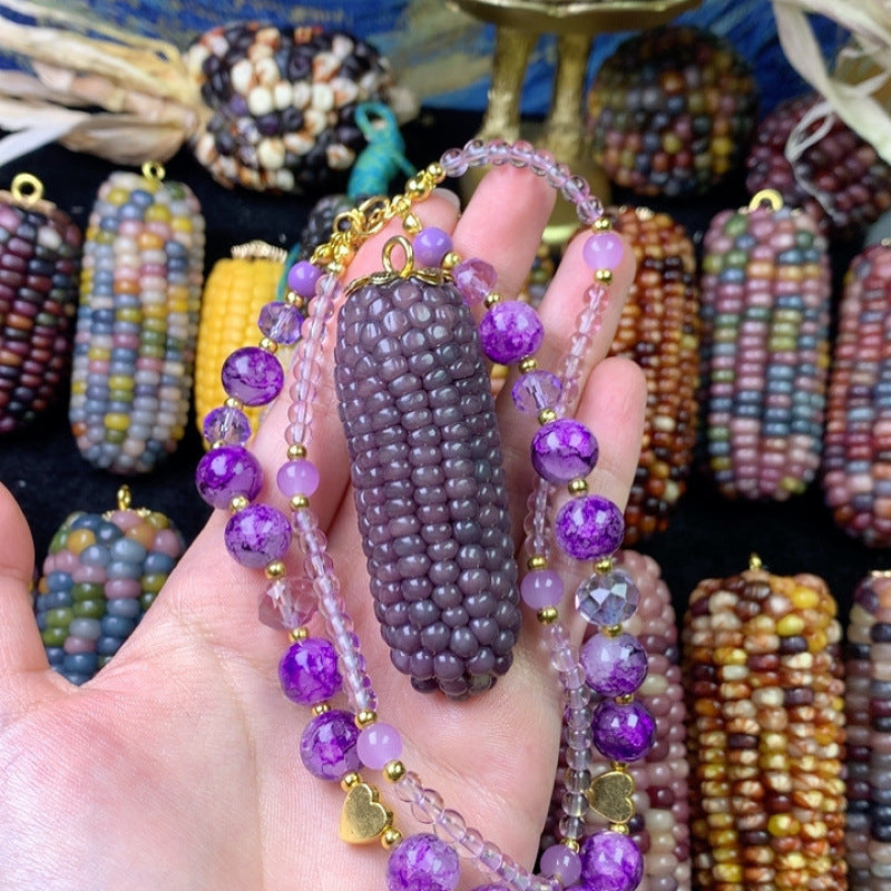 Jewel Corn DIY Charming Small Corn Ornament for Playful Fun
