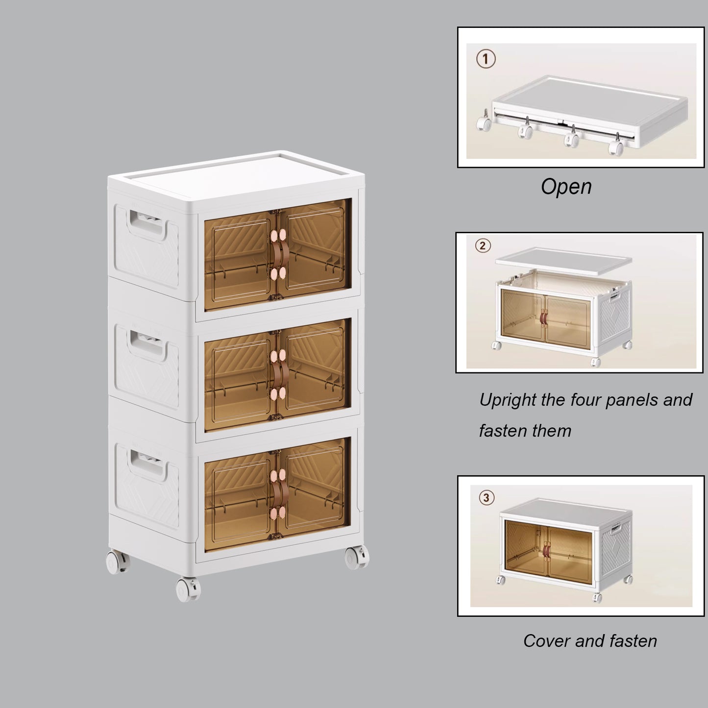 Closet Organizers and Storage Bins with Lids Bathroom Storage Containers Blanket Toy Towel Storage