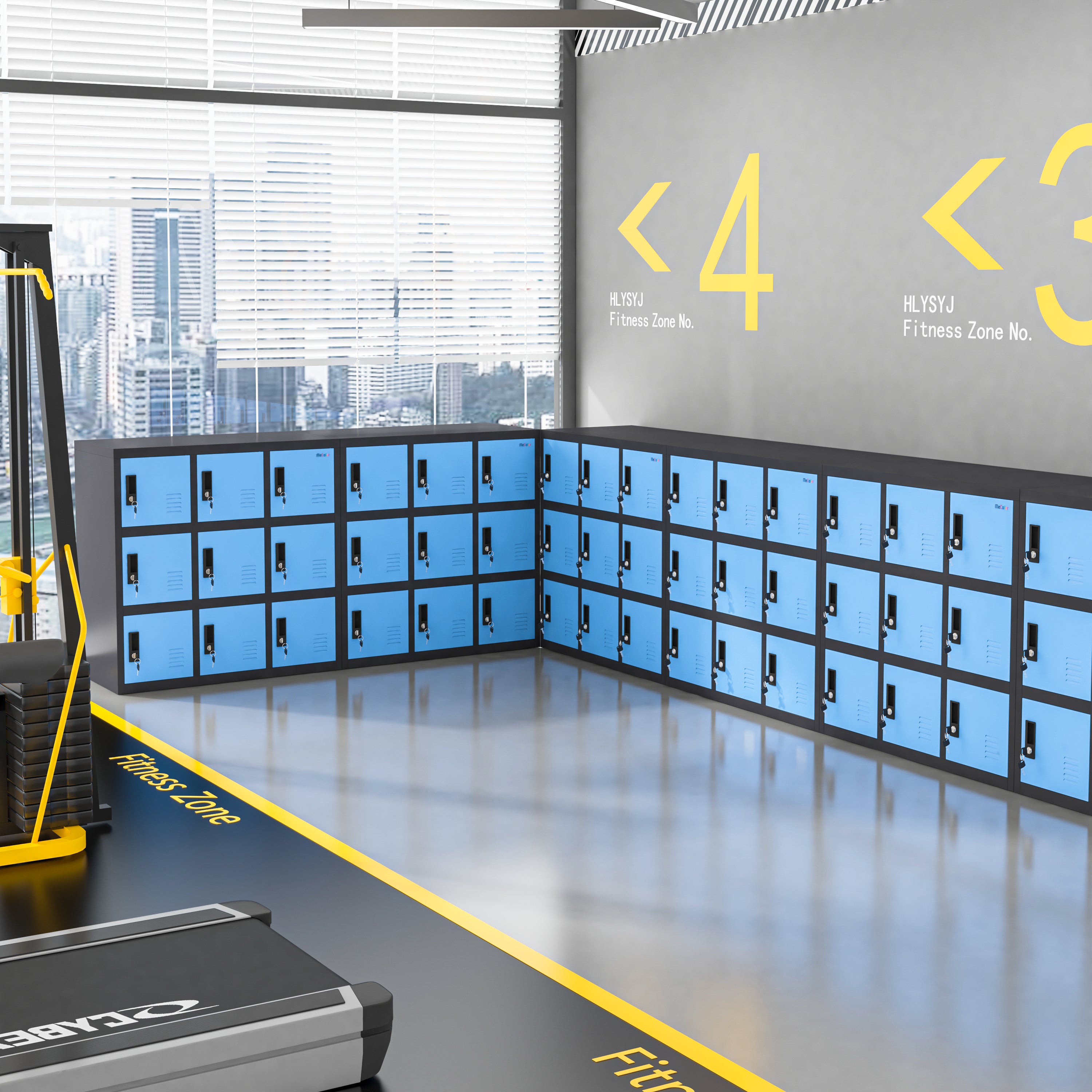 Lockable Steel Storage Locker Office Filing Cabinets Employee Lockers for Gym, Living room