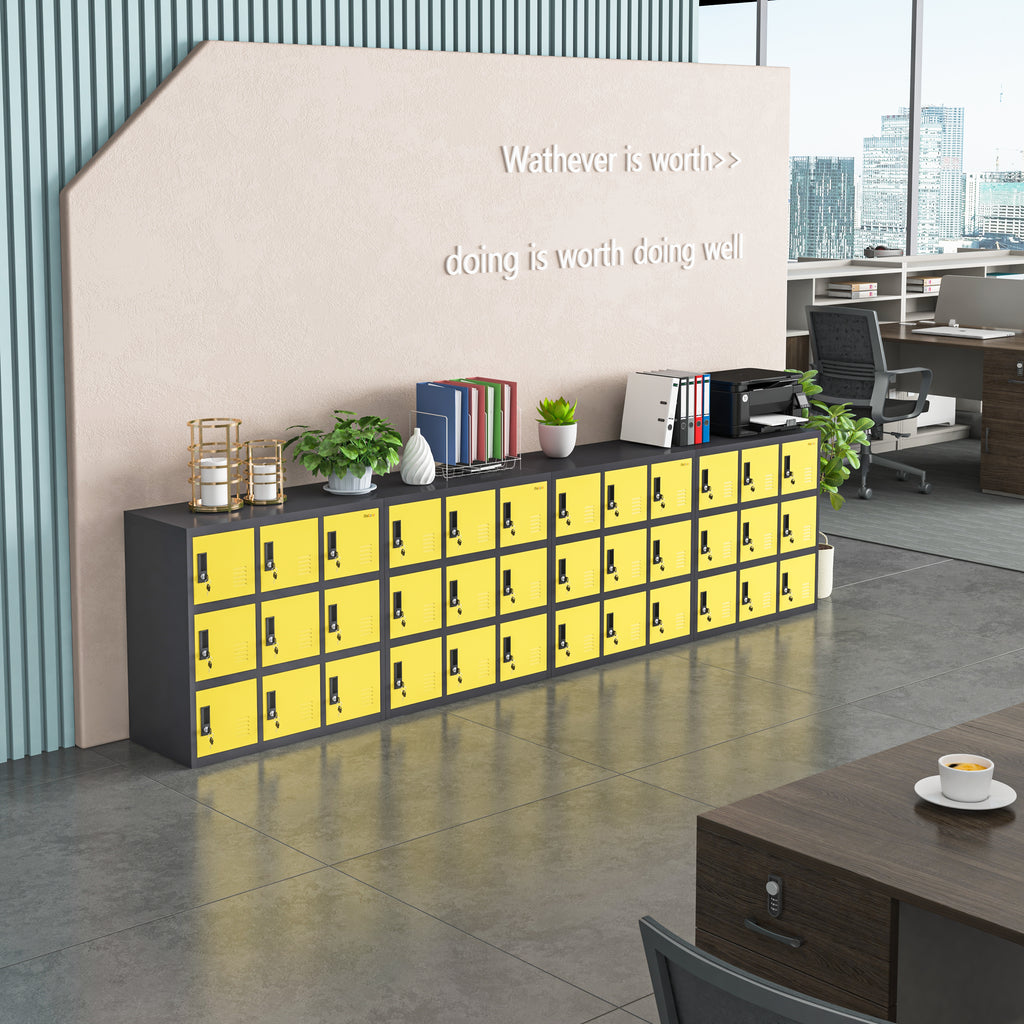Lockable Steel Storage Locker Office Filing Cabinets Employee Lockers for Gym, Living room