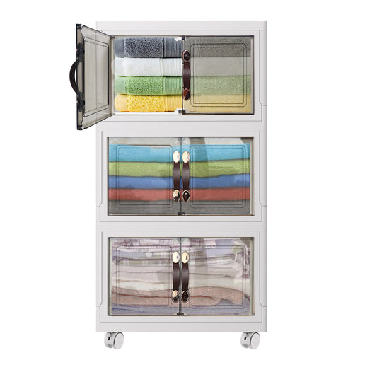 Bathroom Organizers and Storage Bins with Lids Closet Storage Containers Blankets Toy Towel Storage
