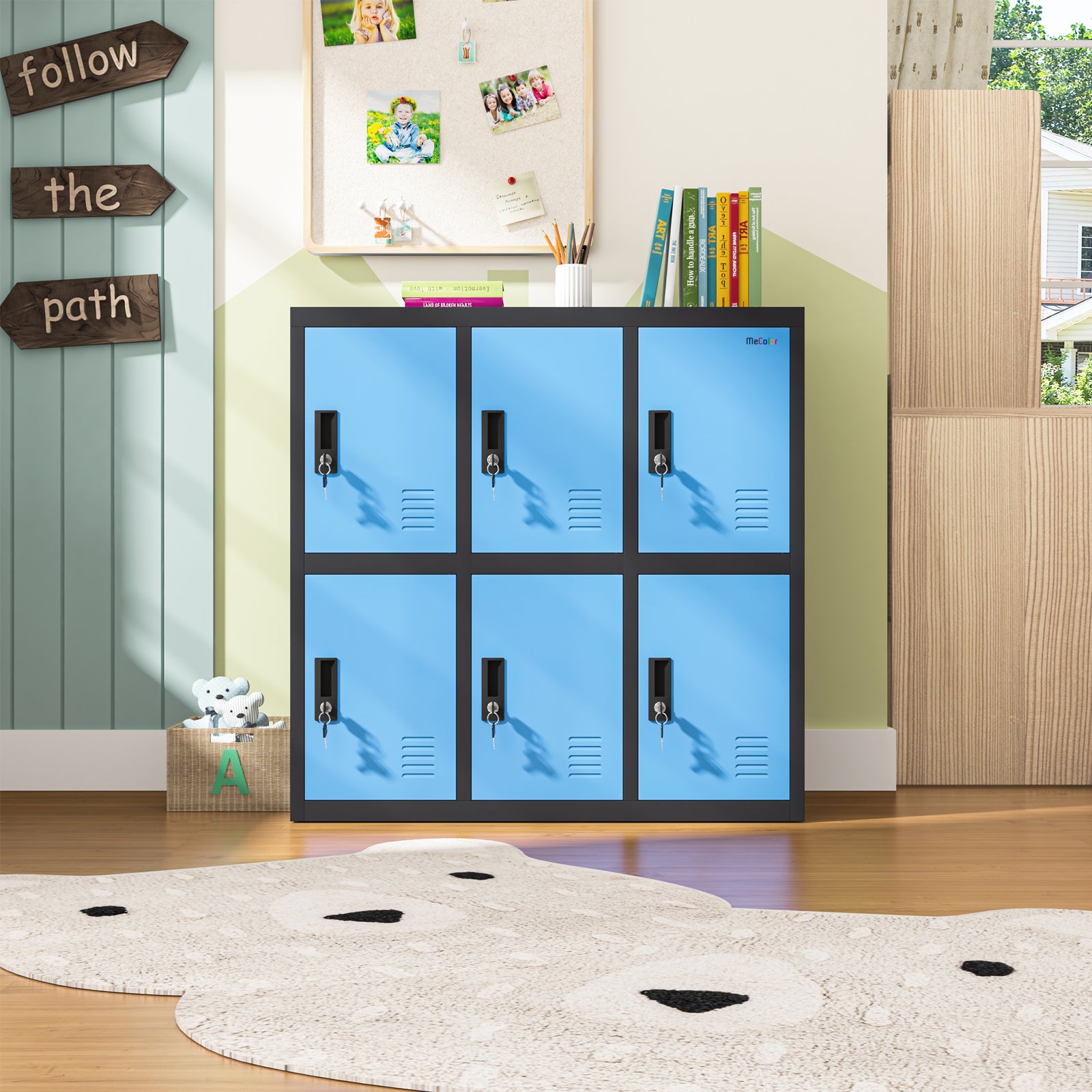 metal locker storage locker 35" lockable lockers for employees home office school assemble required