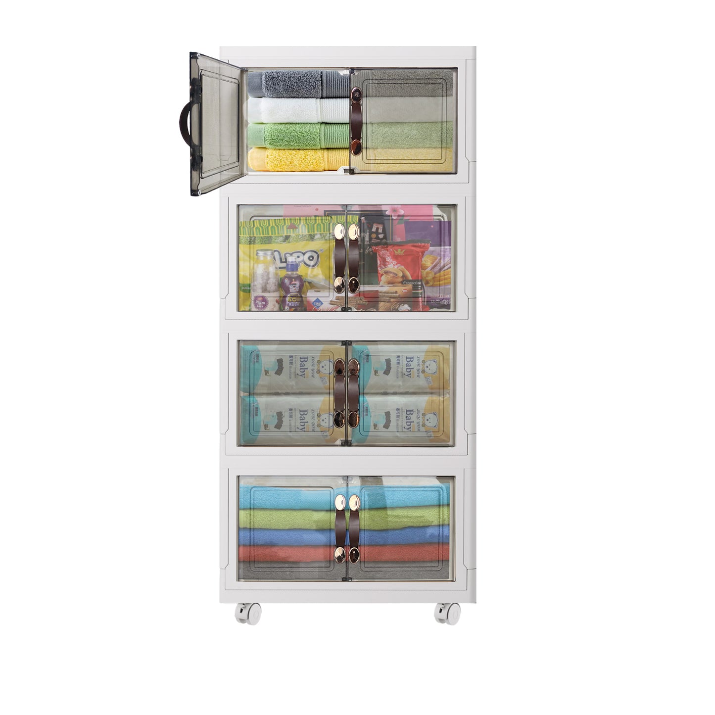 Bathroom Organizers and Storage Bins with Lids Closet Storage Containers Blankets Toy Towel Storage