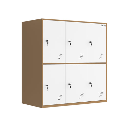 Mecolor Metal Storage Locker Cabinet with Locking Doors for Gym, Office & Home
