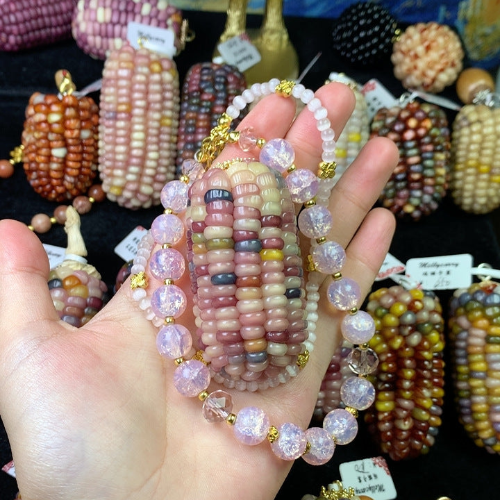 Jewel Corn DIY Charming Small Corn Ornament for Playful Fun