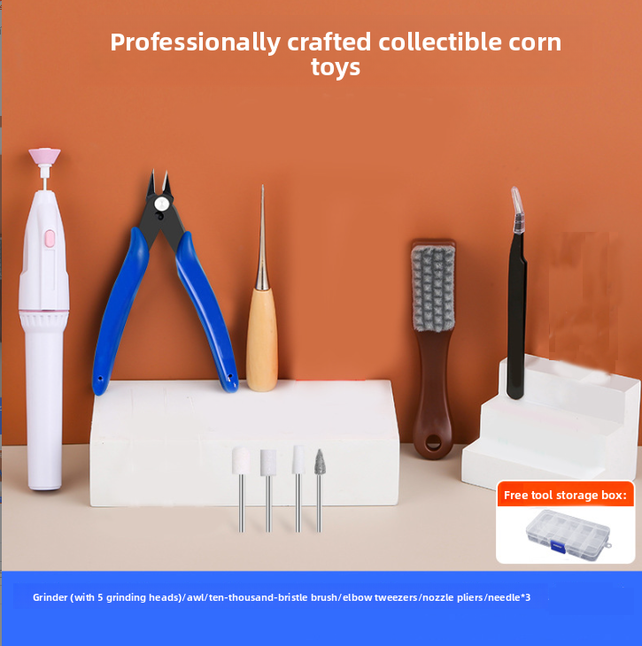 Corn Tool Kit Model Corn Flower Holder Accessories DIY Set Grain Shaping Knife+grinder