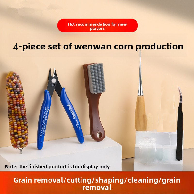 Corn Tool Kit Model Reinforcement Glue Corn Flower Holder Accessories DIY Set Grain Shaping Knife