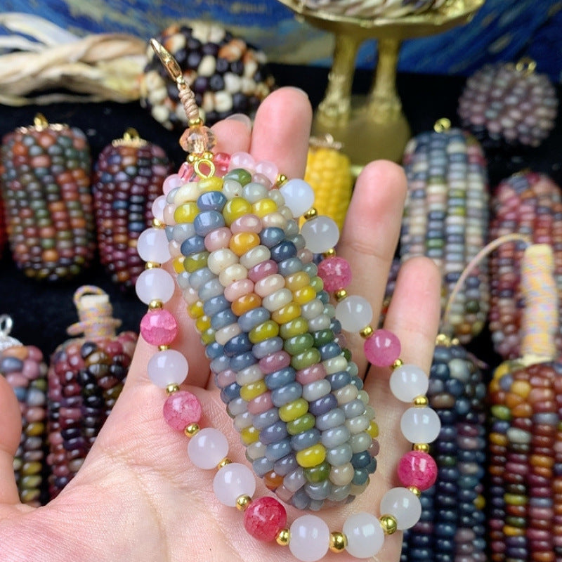Jewel Corn DIY Charming Small Corn Ornament for Playful Fun