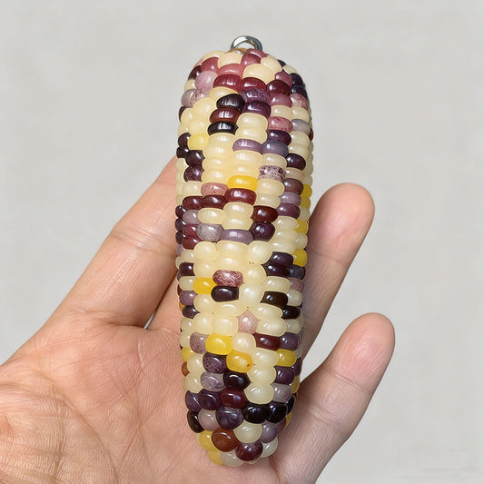 DIY Handheld Corn Toy with Colorful Small Gemstones for Playing and Handling