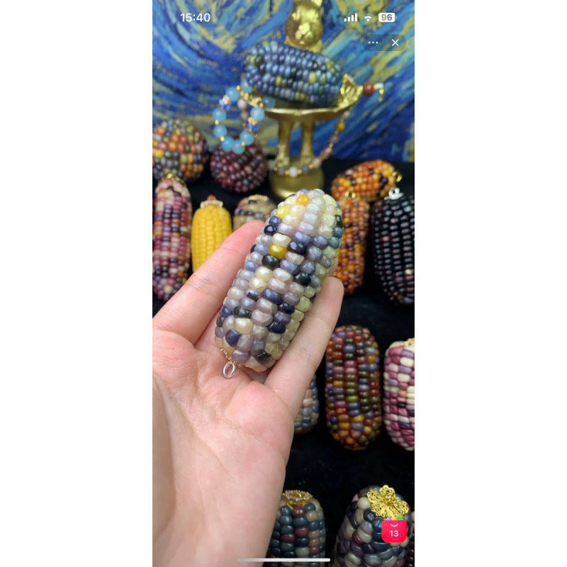 Jewel Corn DIY Charming Small Corn Ornament for Playful Fun