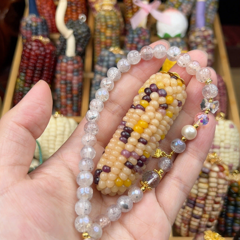 Jewel Corn DIY Charming Small Corn Ornament for Playful Fun