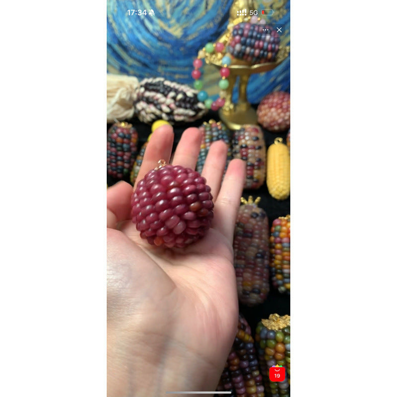 Jewel Corn DIY Charming Small Corn Ornament for Playful Fun