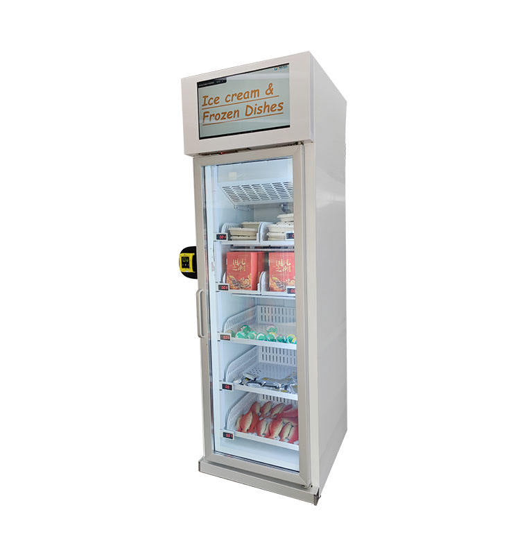 Frozen fish meat vending machine freezer food smart fridge vending machines for ice cream