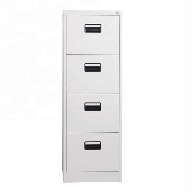 Armoire à tiroirs de rangement en acier métallique, armoire à 4 tiroirs 