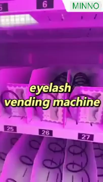 Smart vending machine for beauty eyelash eye shadow vending machine directly push touch screen