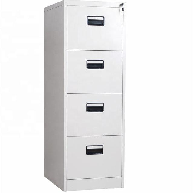 Armoire à tiroirs de rangement en acier métallique, armoire à 4 tiroirs 