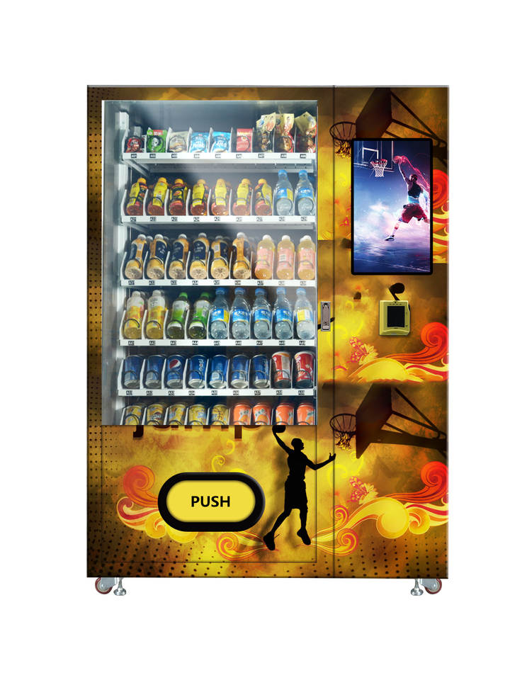smart management spiral goods slot and locker vending machine for  snack and drink  in the hospital