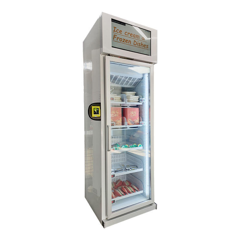 Frozen fish meat vending machine freezer food smart fridge vending machines for ice cream