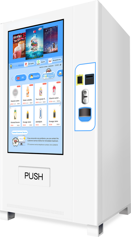 Customized design smart classic snack combination automatic vending machine