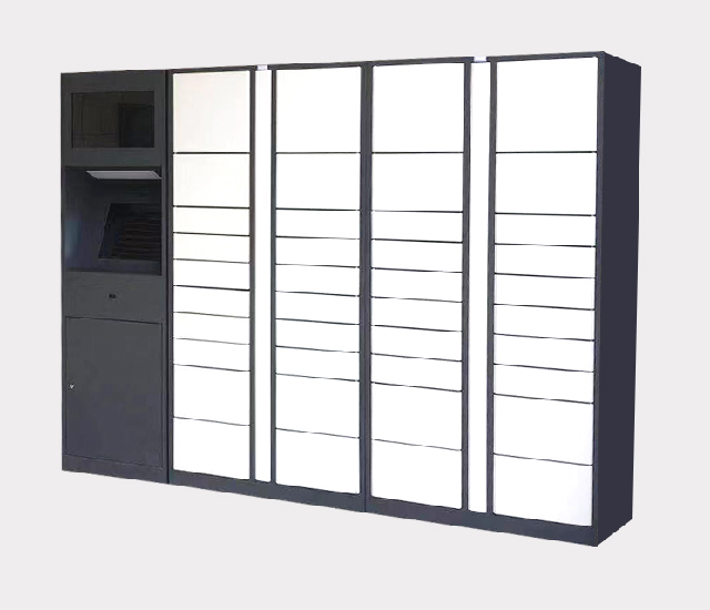 Community smart parcel delivery locker self-service pick up and self-delivery parcel