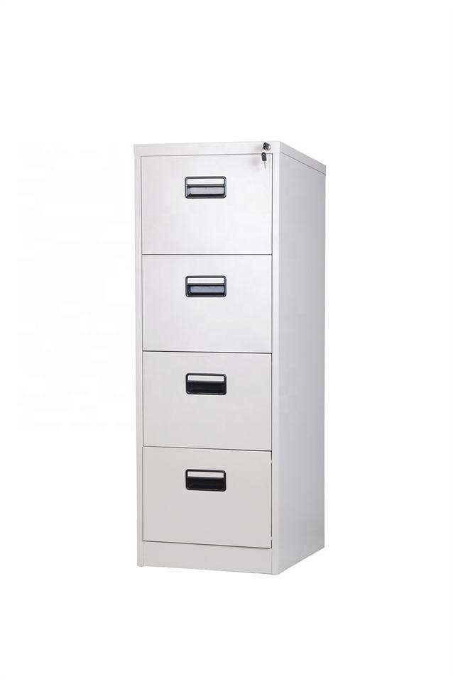 Armoire à tiroirs de rangement en acier métallique, armoire à 4 tiroirs 