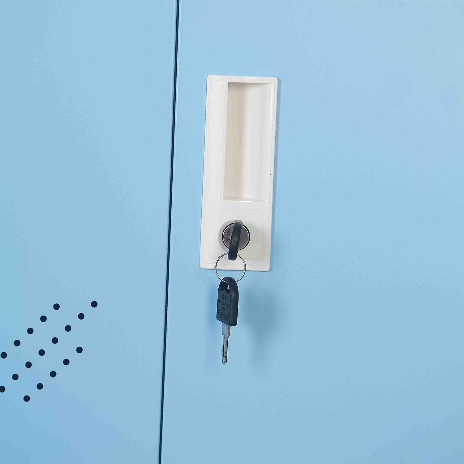 MECOLOR CL-2 Maniglia di ricambio bianca con serratura nucleo Cyber Brand (confezione da 2)