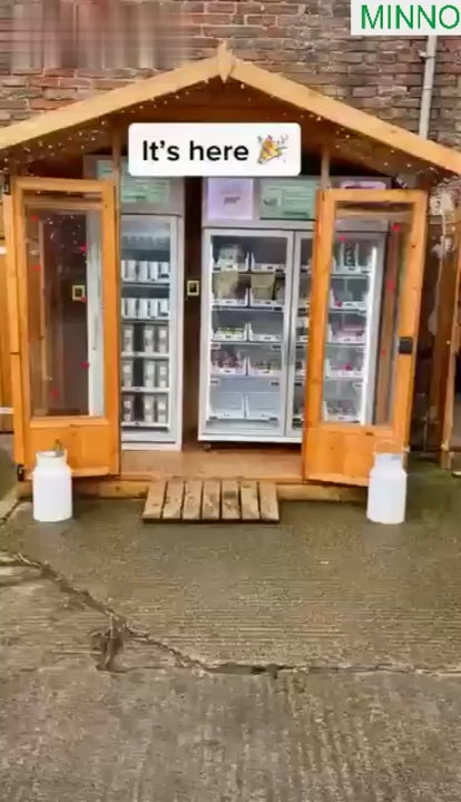 Frozen fish meat vending machine freezer food smart fridge vending machines for ice cream